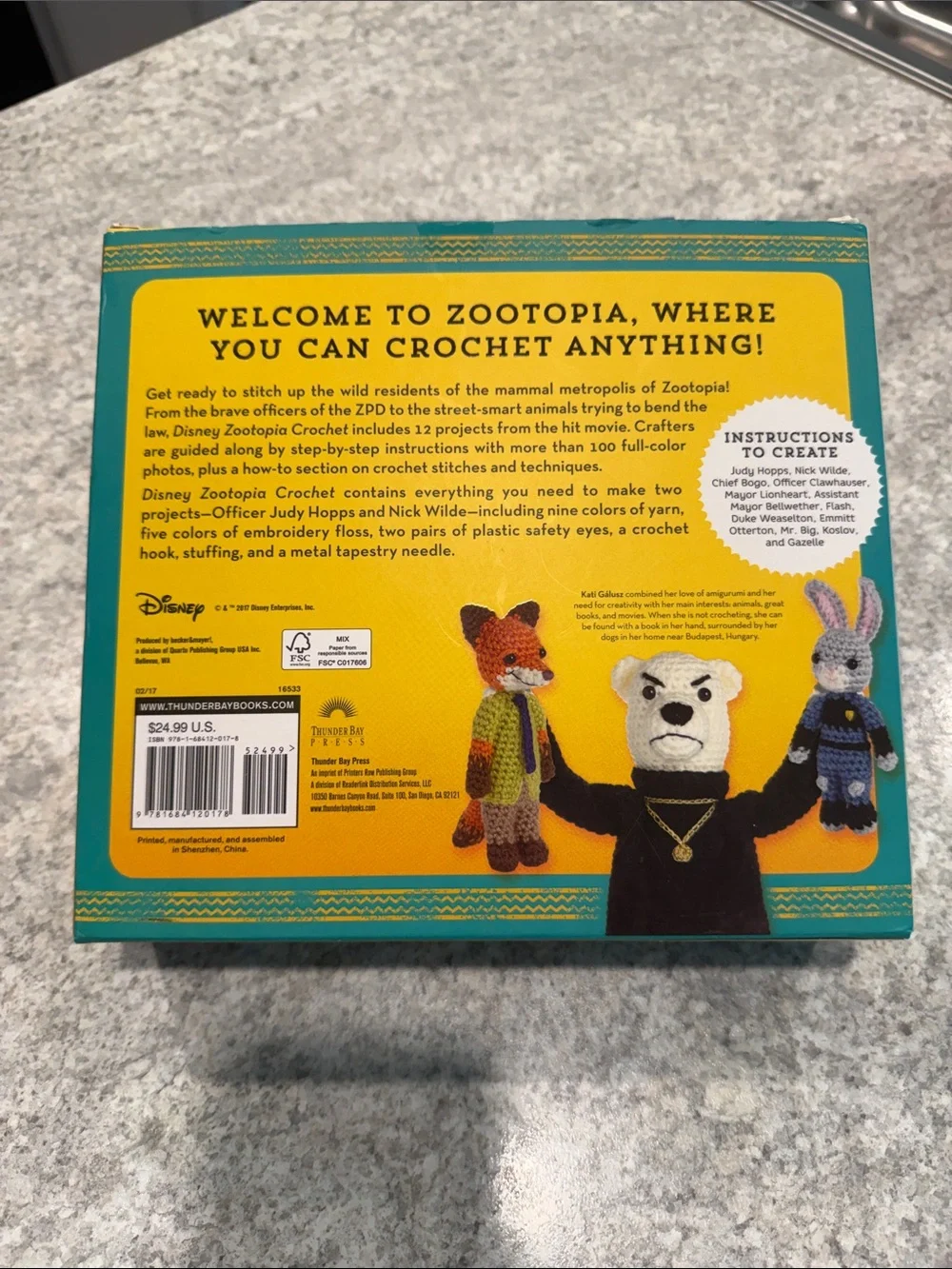 Disney Zootopia Crochet Kit - Green, Yellow, Orange, Blue